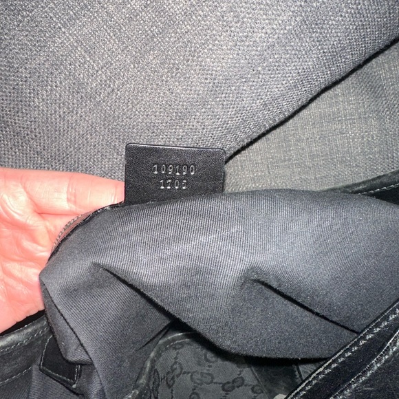 Gucci Jackie large hobo bag black with silver buckle - Picture 7 of 12